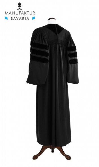 Deluxe Schwarz Clergy / Pulpit Robe, royal regalia