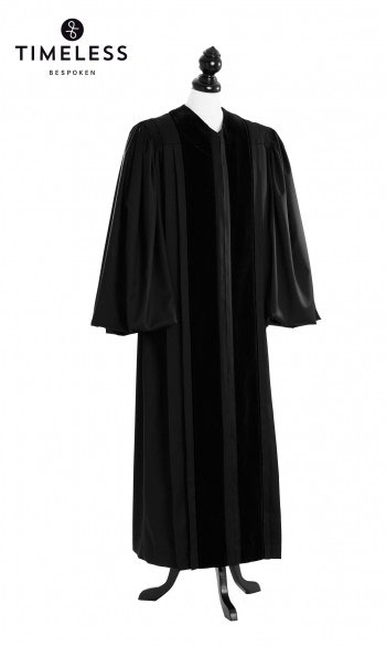 John Wesley Clergy Talar, TIMELESS silver wool