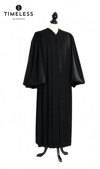 Plymouth Clergy Talar, TIMELESS silver wool